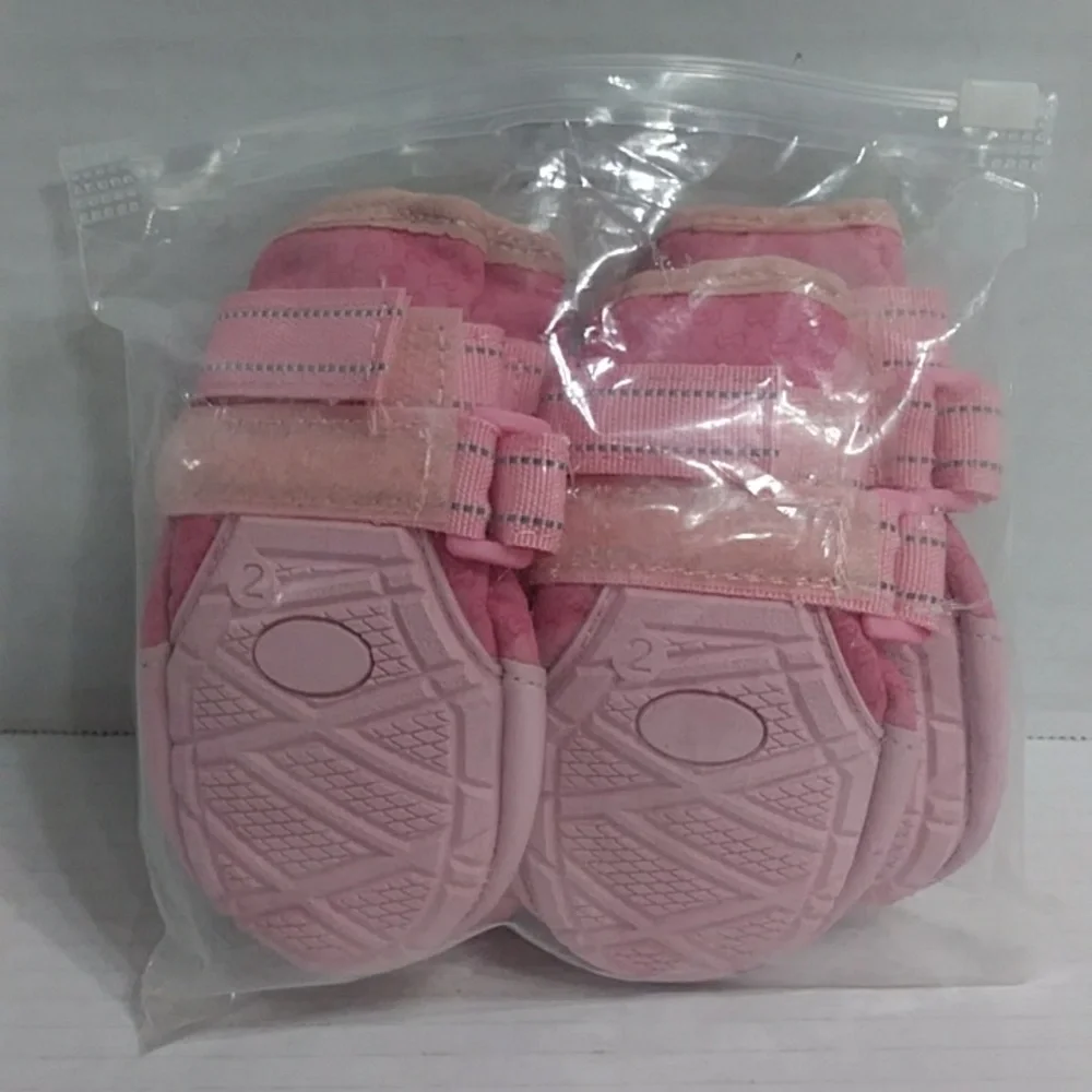 Dog Anti-Slip Pink Rain Snow Boots Size Small *NWOT*